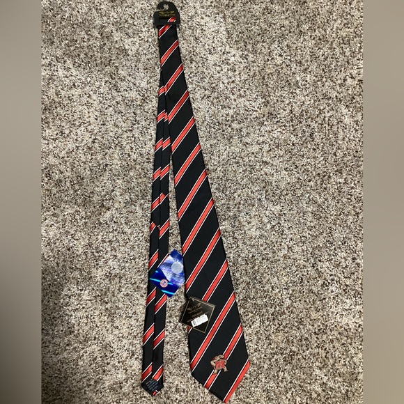 Eagles Wings Necktie Men’s Red Color - Picture 1 of 7